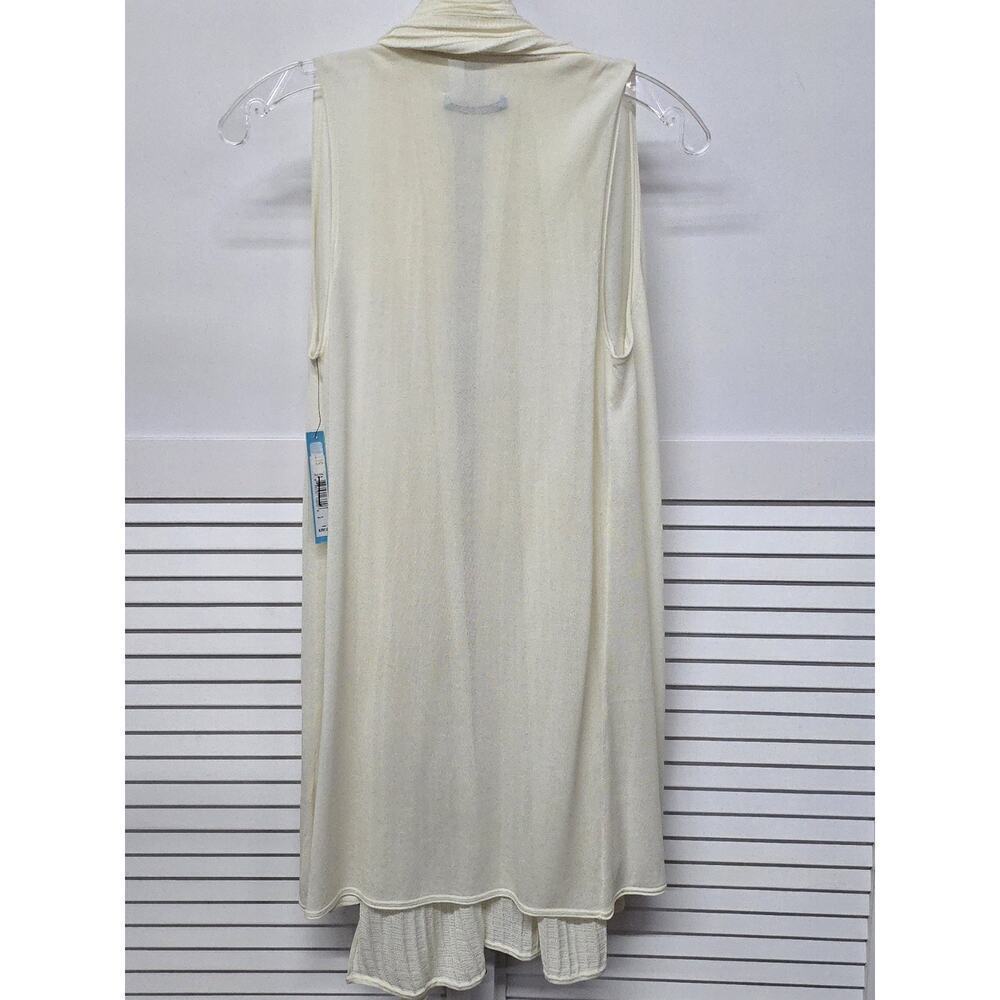 Alice + Olivia Women's Soft White Drape Front Long Cardigan XS NWT $297 - Picture 7 of 7